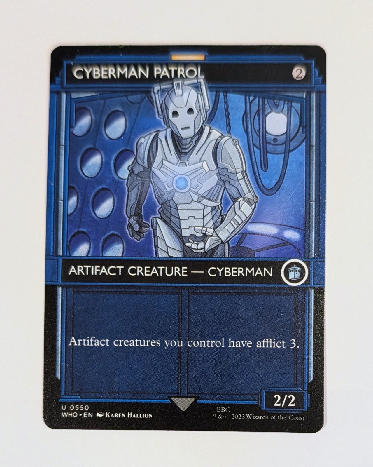 Cyberman Patrol NM Showcase MTG Universes Beyond: Doctor Who Unplayed Magic