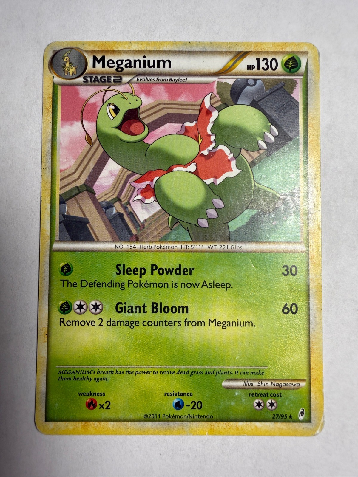 Meganium Rare Call of Legends 27/95 MP