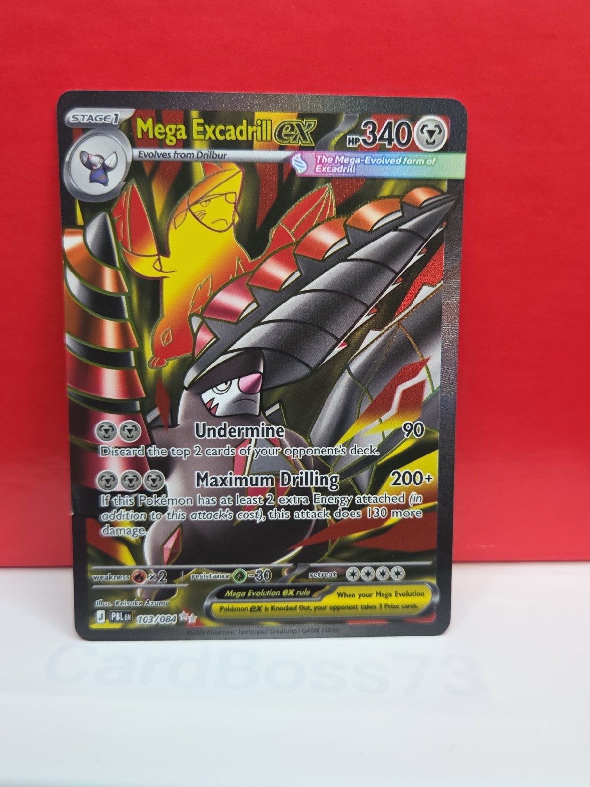 🌟 Mega Excadrill ex 103/084 Me05: Pitch Black Holo