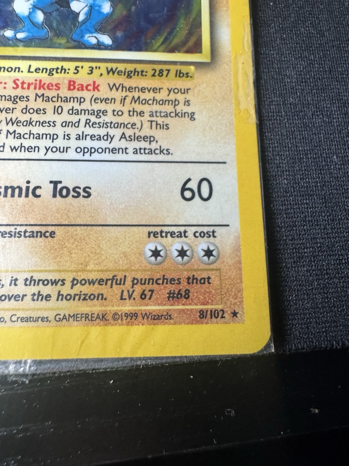 1st edition Machamp Base Set Holo Rare still in original plastic wrap!