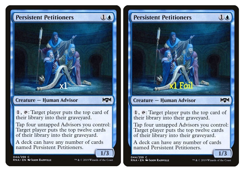 MTG Ravnica Allegiance RNA Persistent Petitioners MINT (SELECT)