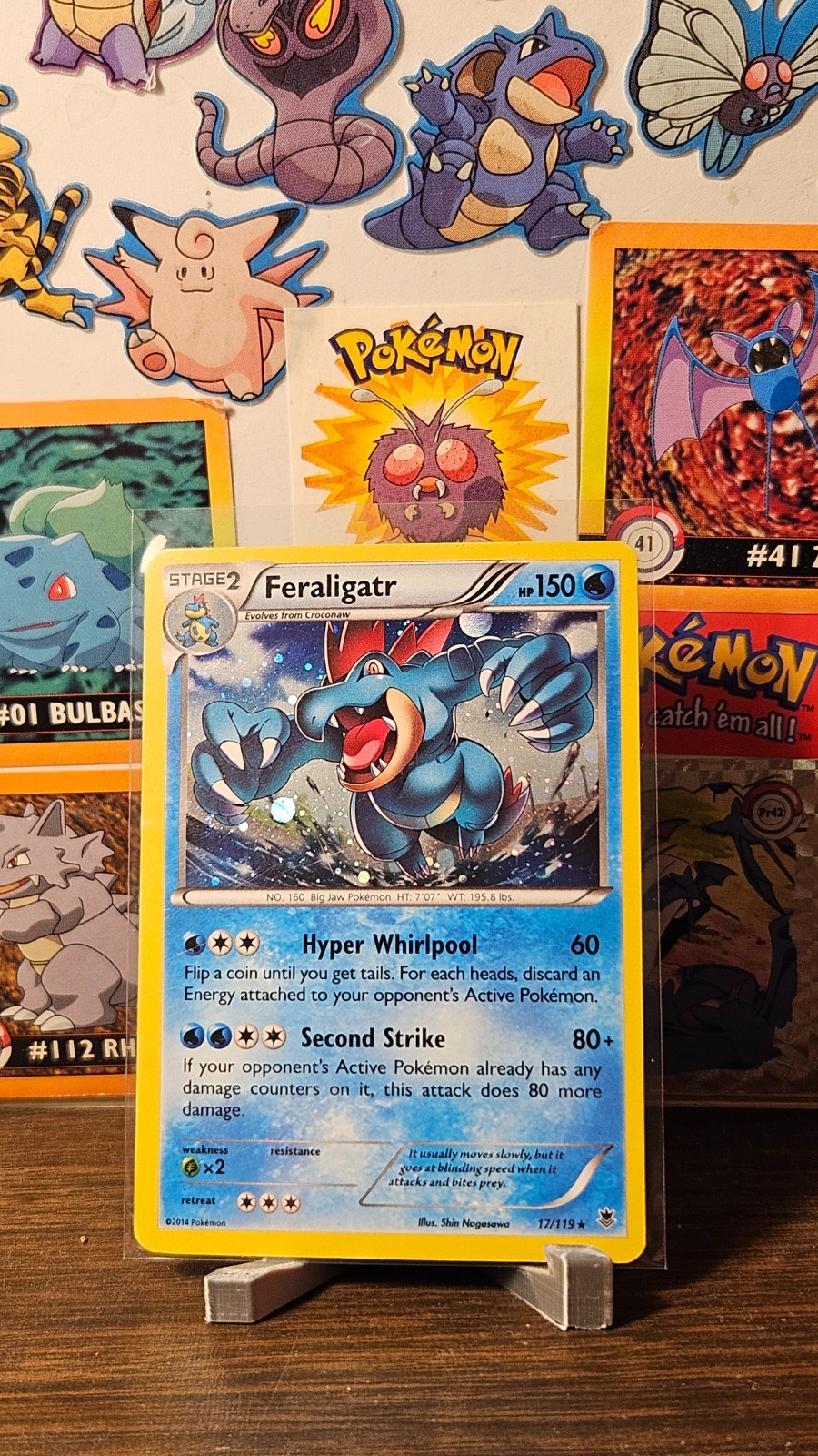 Pokemon TCG Feraligatr 17/119 XY – Phantom Forces Holo – Lightly Played