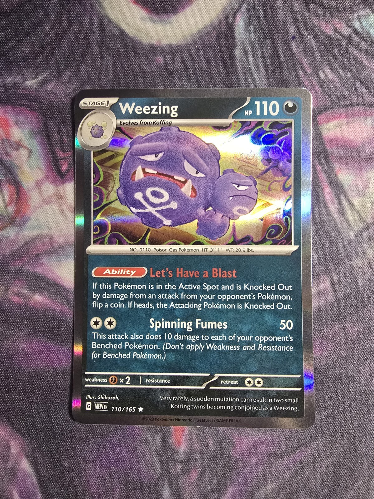 Weezing 110/165 Sv: Scarlet & Violet 151 Holo