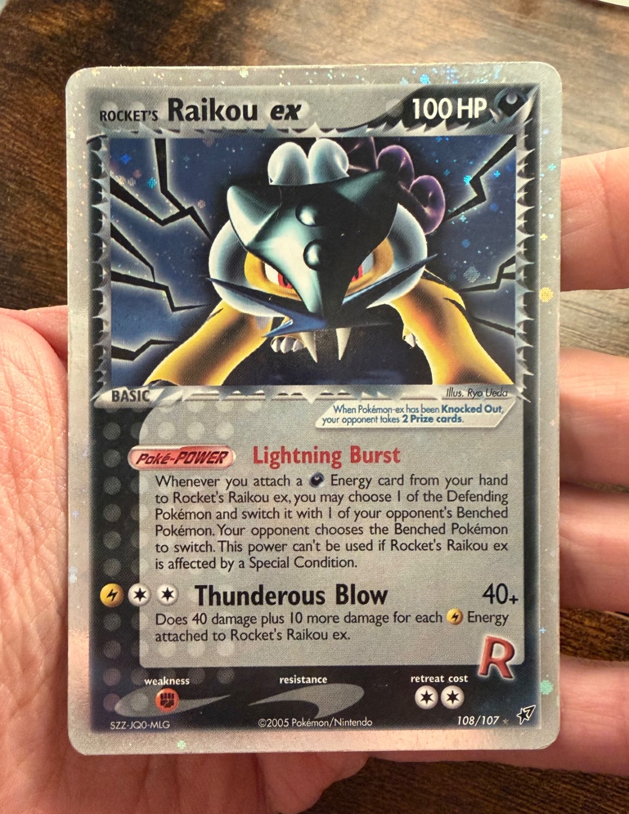 Pokemon – Rockets Raikou ex #108 – EX Deoxys – English