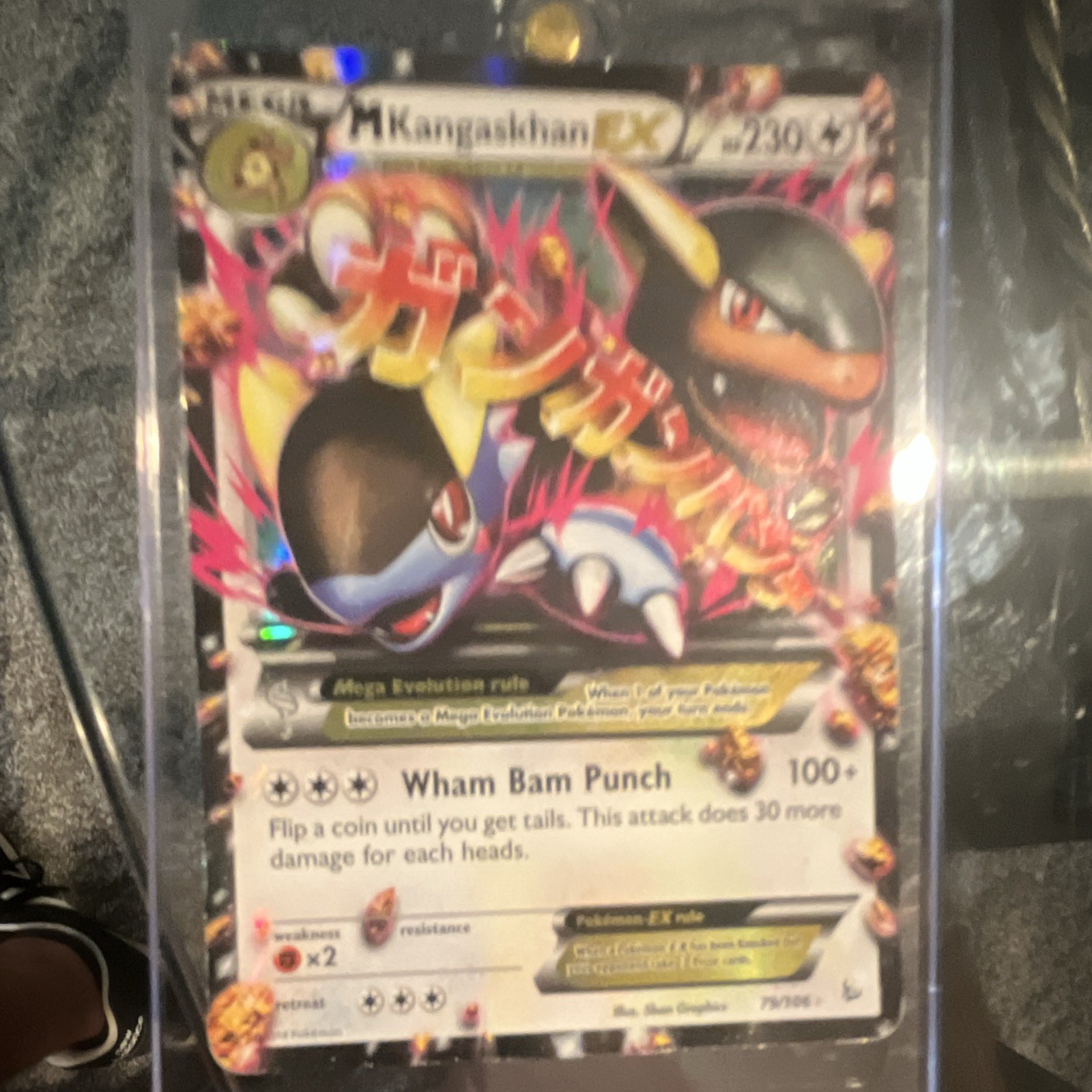 Pokemon M Kangaskhan EX 109/106 Flashfire Secret Rare Holo English 230HP