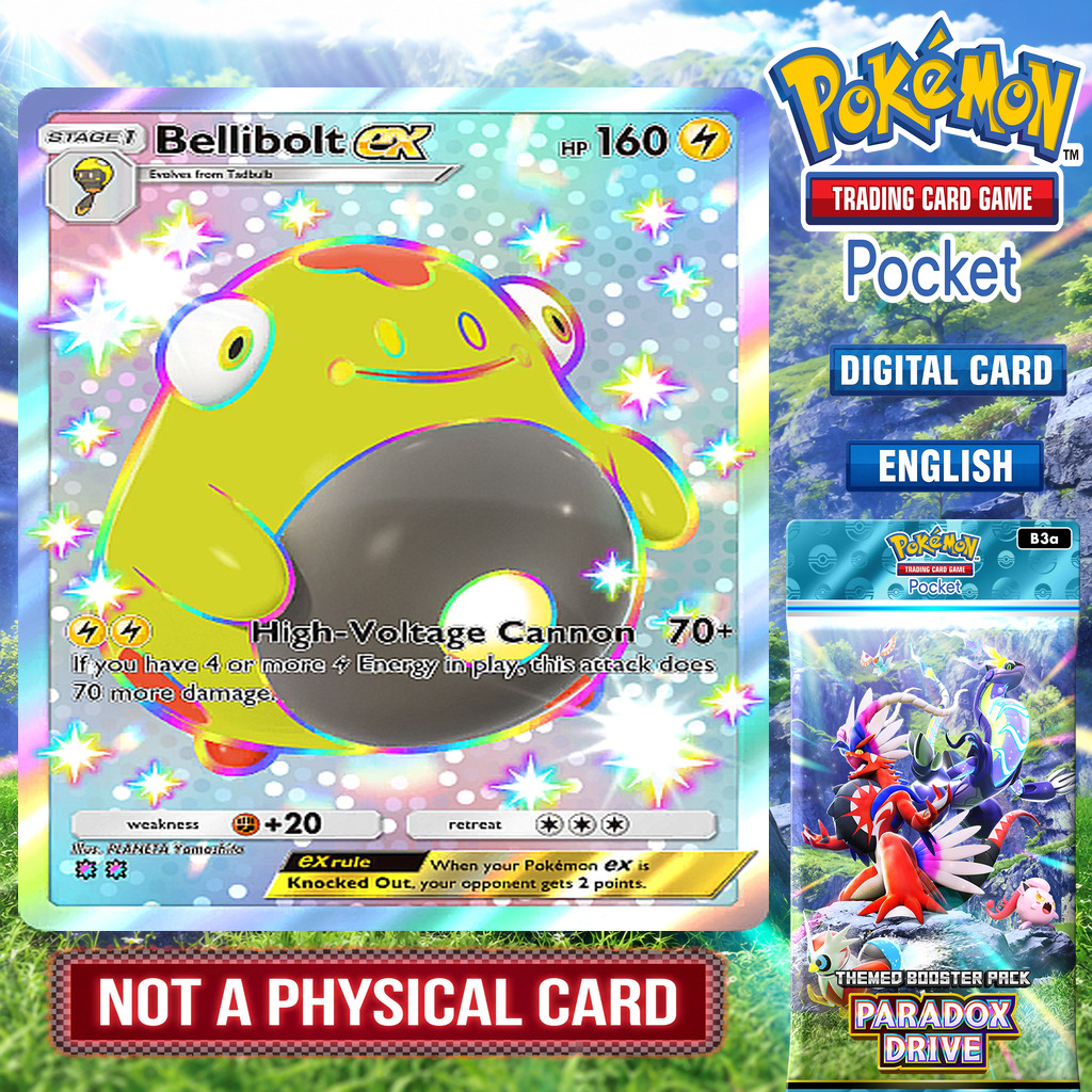 Pokemon TCG Pocket – Shiny Bellibolt EX from PARADOX DRIVE