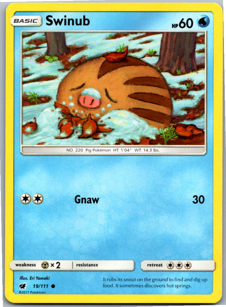 Swinub Common SM – Crimson Invasion 19/111 NM