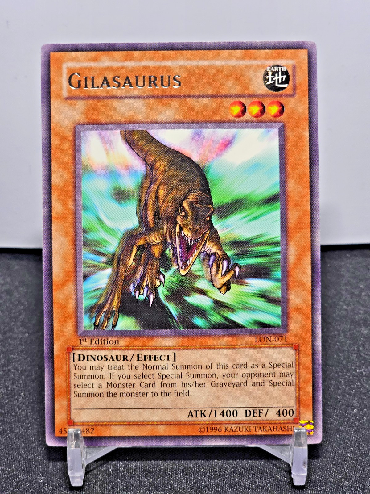 2003 Yu-Gi-Oh! Labyrinth of Nightmare 1st Edition #LON-071 Gilasaurus