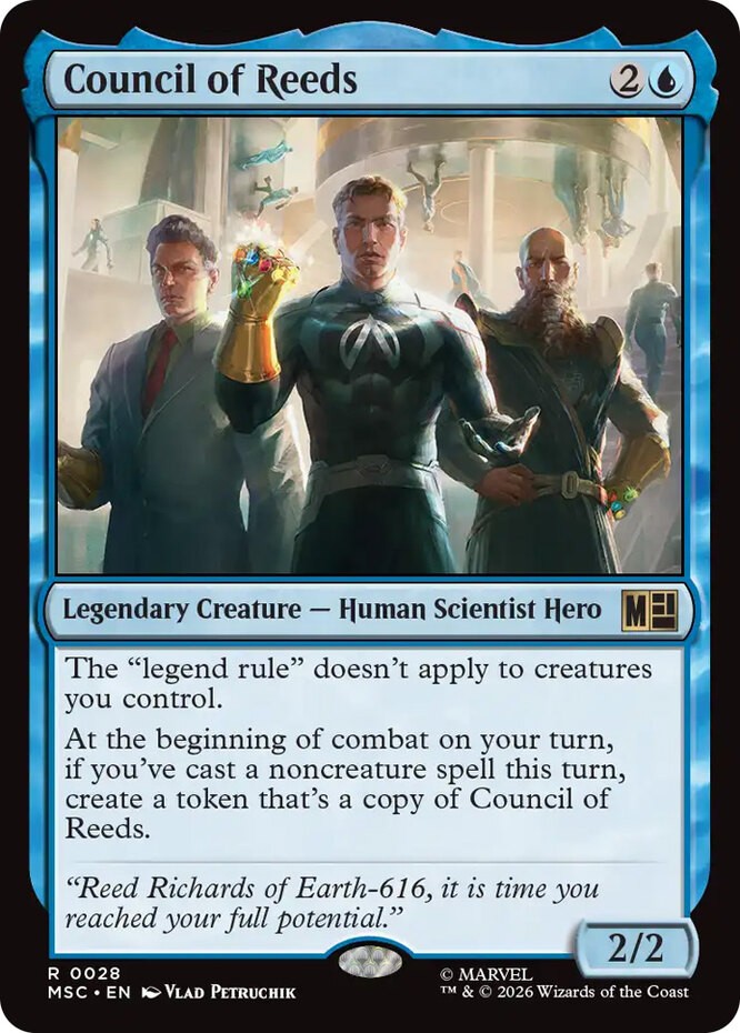 x1 Council of Reeds R MTG Commander: Marvel Super Heroes M/NM, English