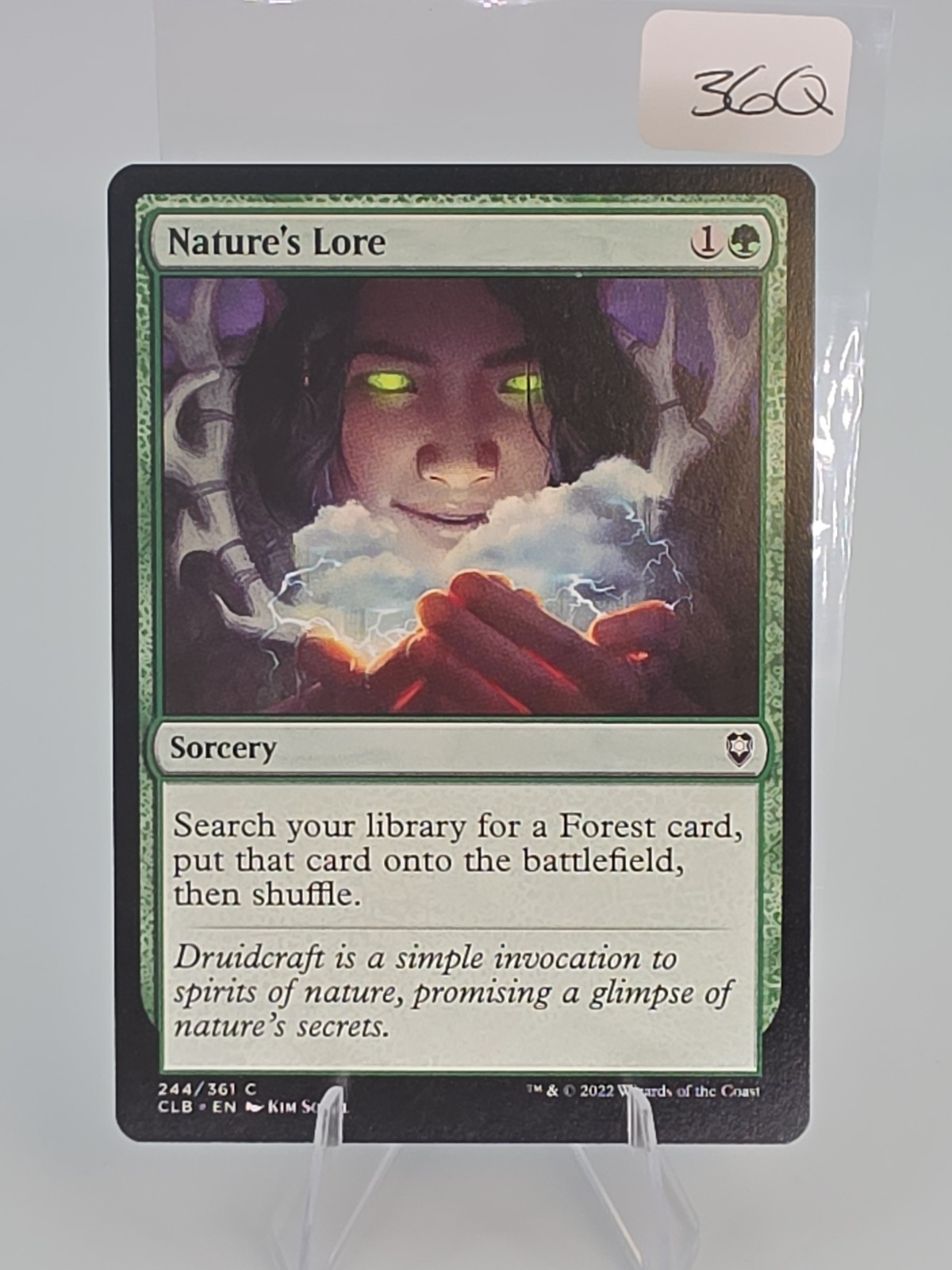 Nature’s Lore Commander Legends Battle for Baldur’s Gate #244 Regular Mtg NM