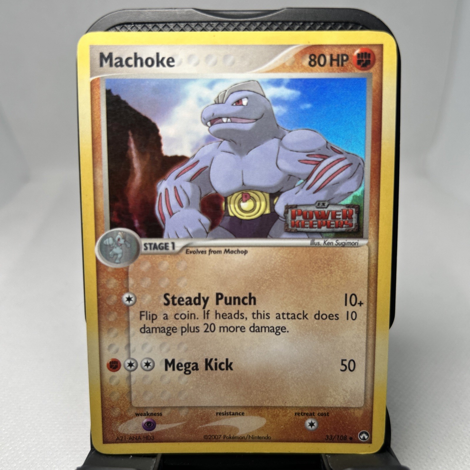 Machoke 33/108 Power Keepers Reverse Holo