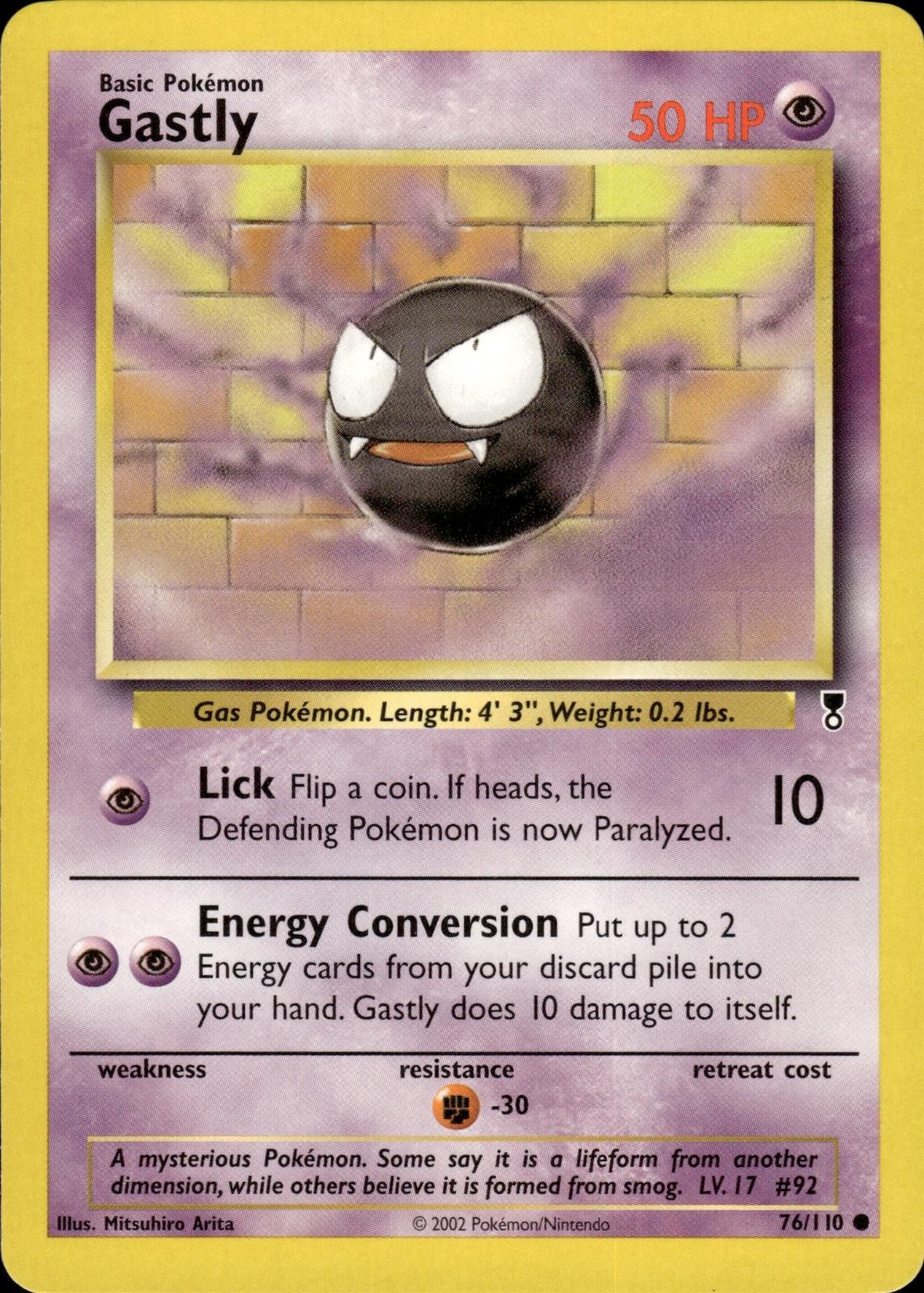 Pokemon Legendary Collection Common Gastly 76/110 – Near Mint (NM)