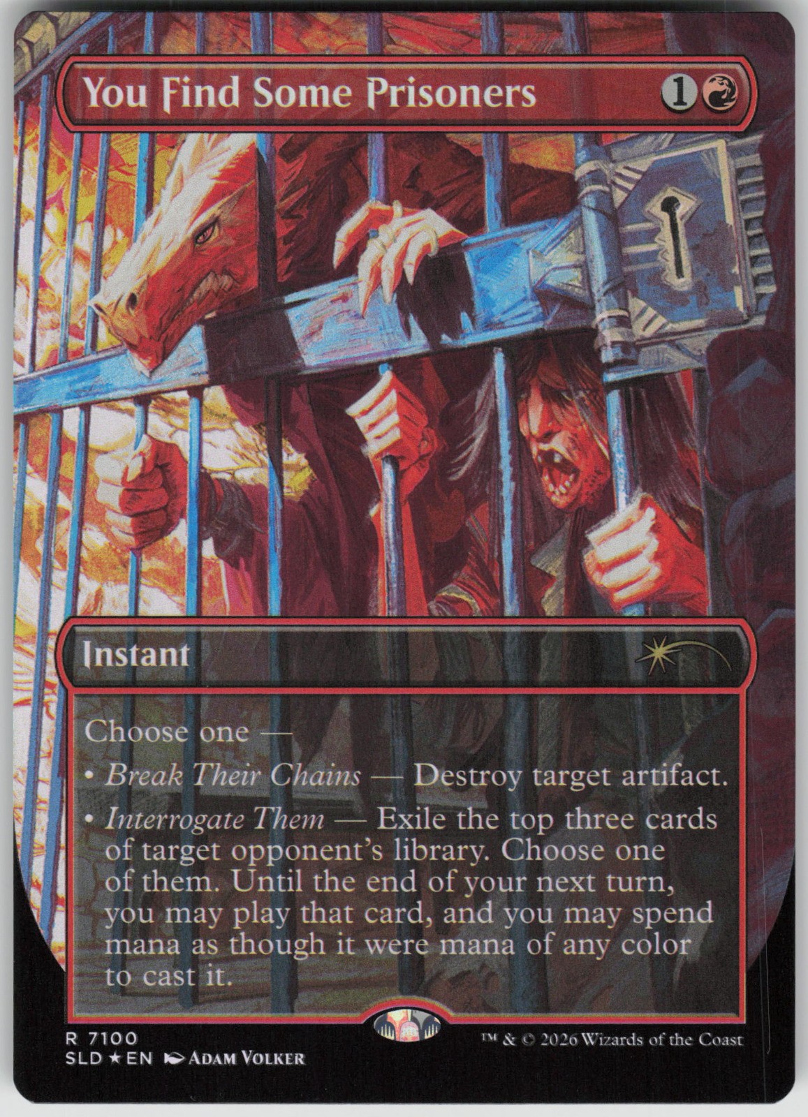 MTG You Find Some Prisoners Foil NM Secret Lair Drop Series Magic 7100 DND