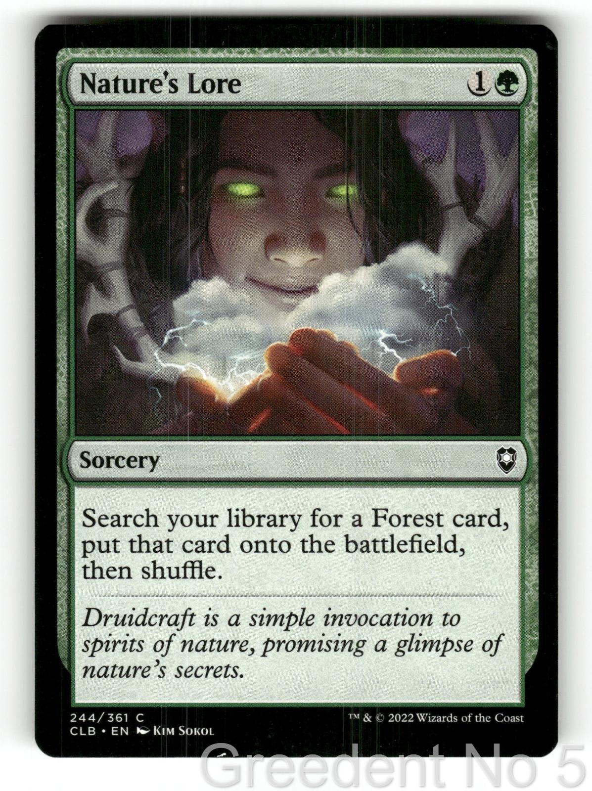 Nature’s Lore 244 Commander Legends: Battle for Baldur’s Gate Magic NM