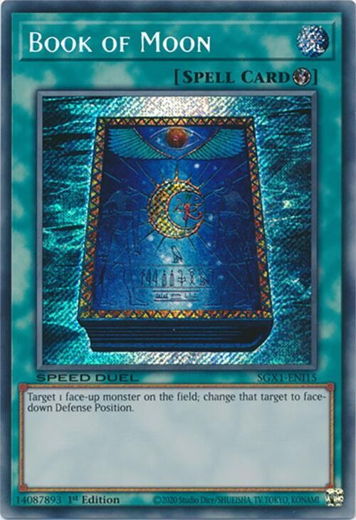 Yugioh Book of Moon (Secret Rare) 1st Edition Secret Rare SGX1-ENI15 NM