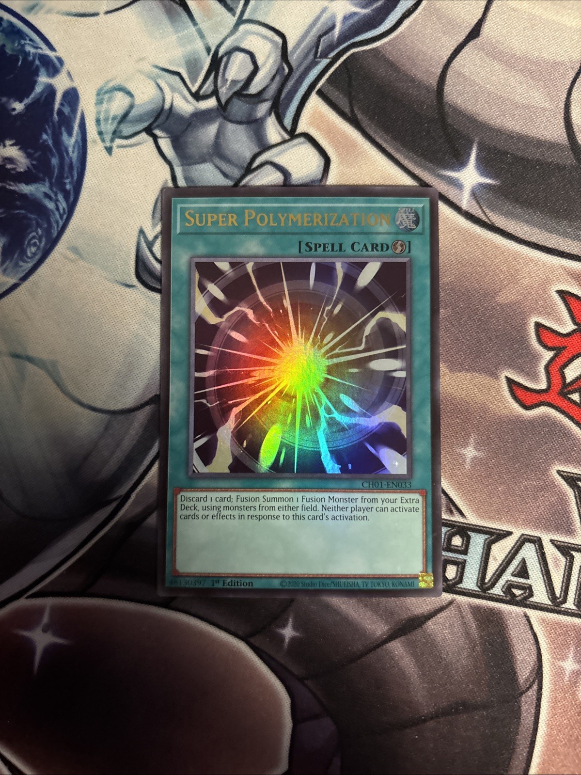(YT) Yugioh Super Ploymerization CH01-EN033 Ultra Rare 1st Edition VLP