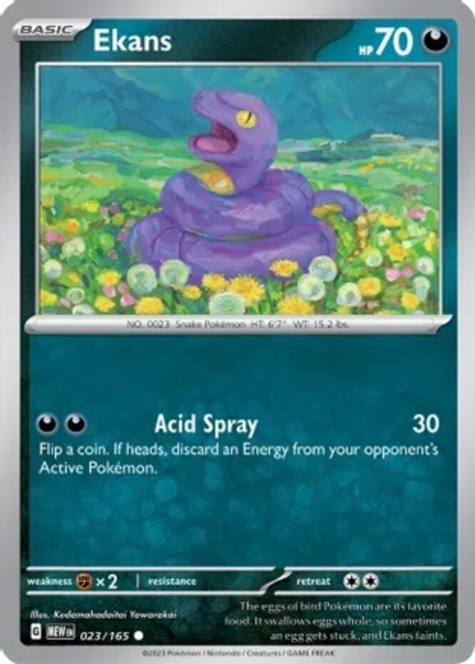 Ekans – 023/165 – Common – Near Mint