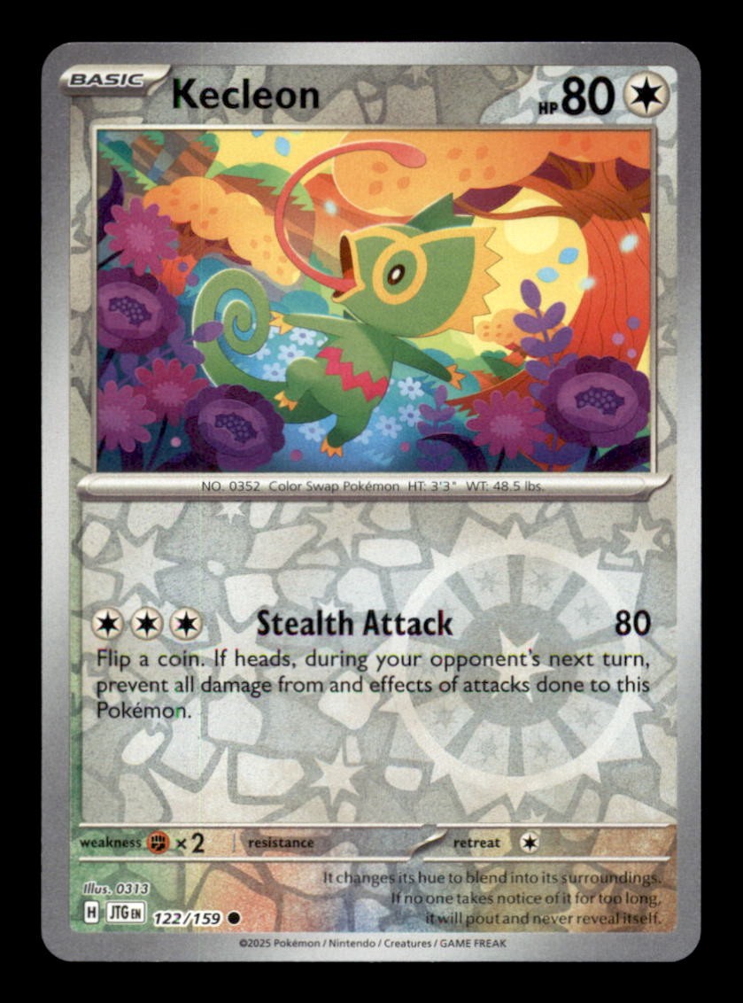 KECLEON 122/159 – REVERSE HOLO C – JOURNEY TOGETHER – NM/M