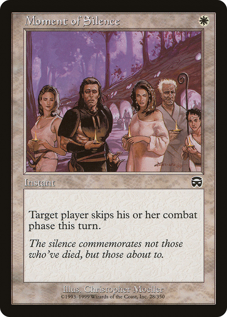 Moment of Silence #28 (LP) Mercadian Masques MMQ Magic MTG