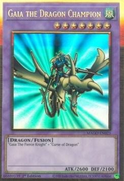 Yugioh Gaia the Dragon Champion 1st Edition Premium Gold Rare MAGO-EN025 NM