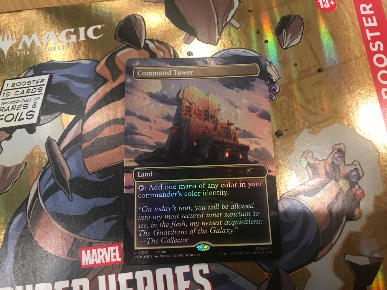 MTG Command Tower Marvel Super Heroes Disney Promo Free Shipping
