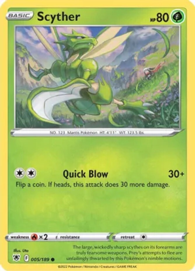 Scyther – 005/189 – Common – Near Mint