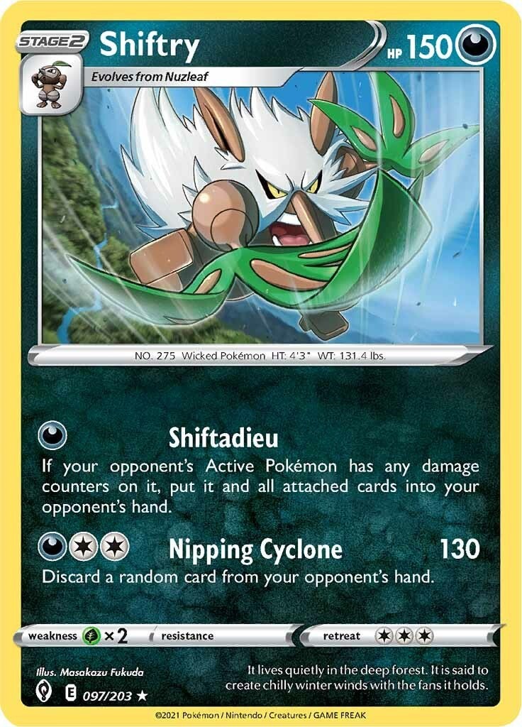 Shiftry – [SWSH07 – 097/203] – Reverse Holofoil – Rare – Pokemon – EN