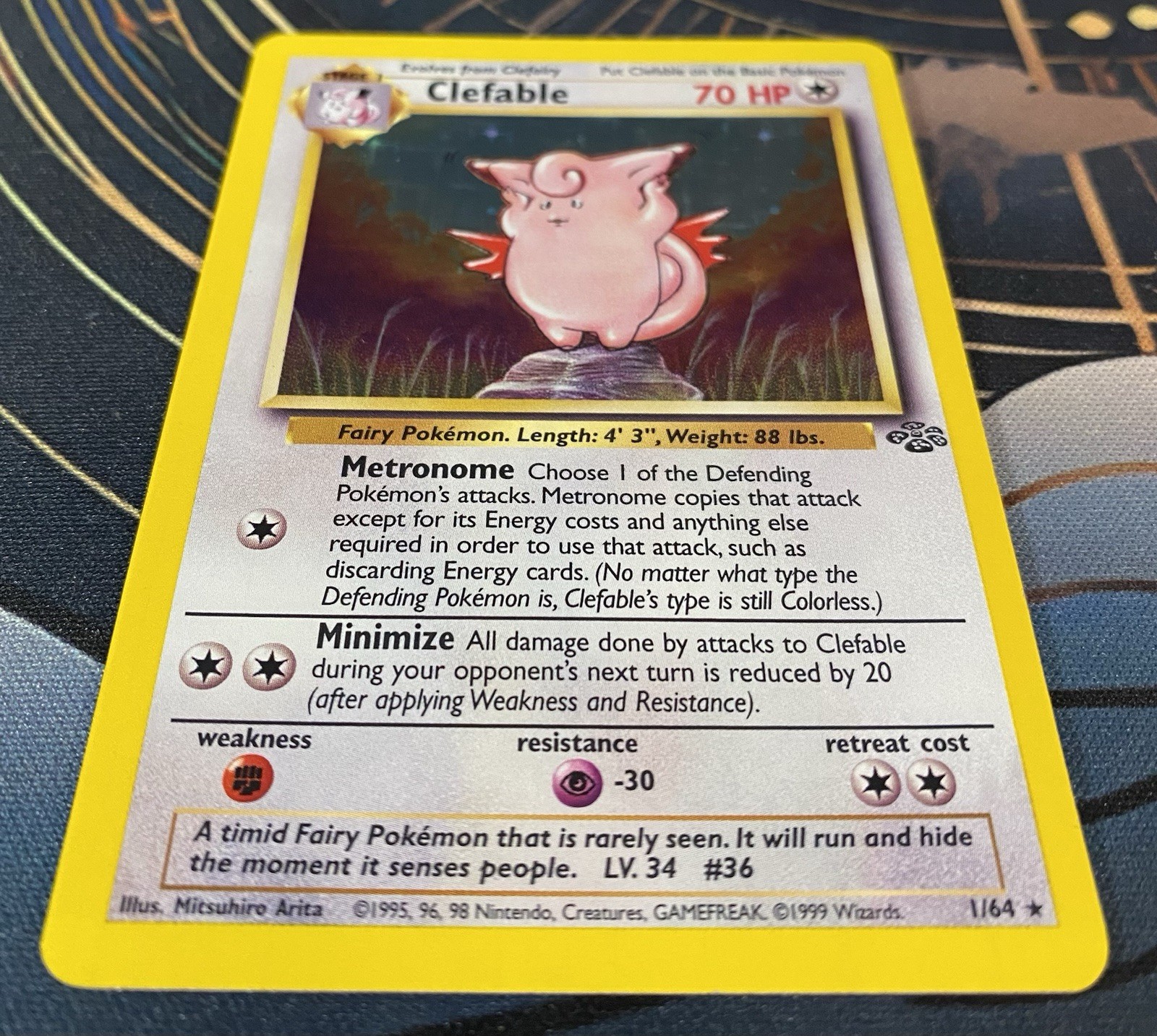 Clefable 01/64 1999 Pokémon Jungle Holo