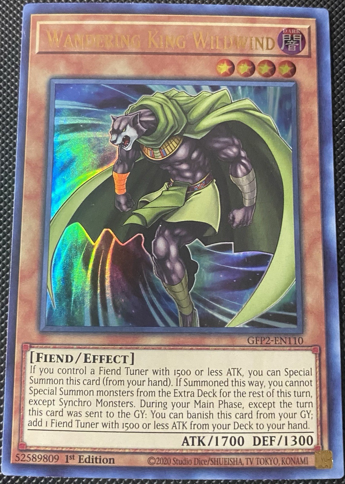 Wandering King Wildwind GFP2-EN110 Ghosts from the Past 1st Ed – Yugioh