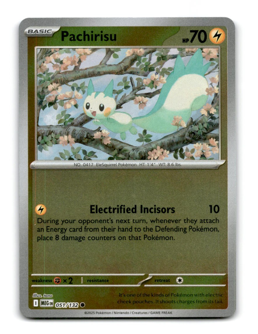 Pachirisu 051/132 Mega Evolution Pokemon Reverse Holo ~A1-479