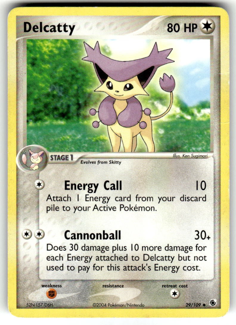 Delcatty 29/109 Uncommon Ruby & Sapphire Pokemon Moderately Played