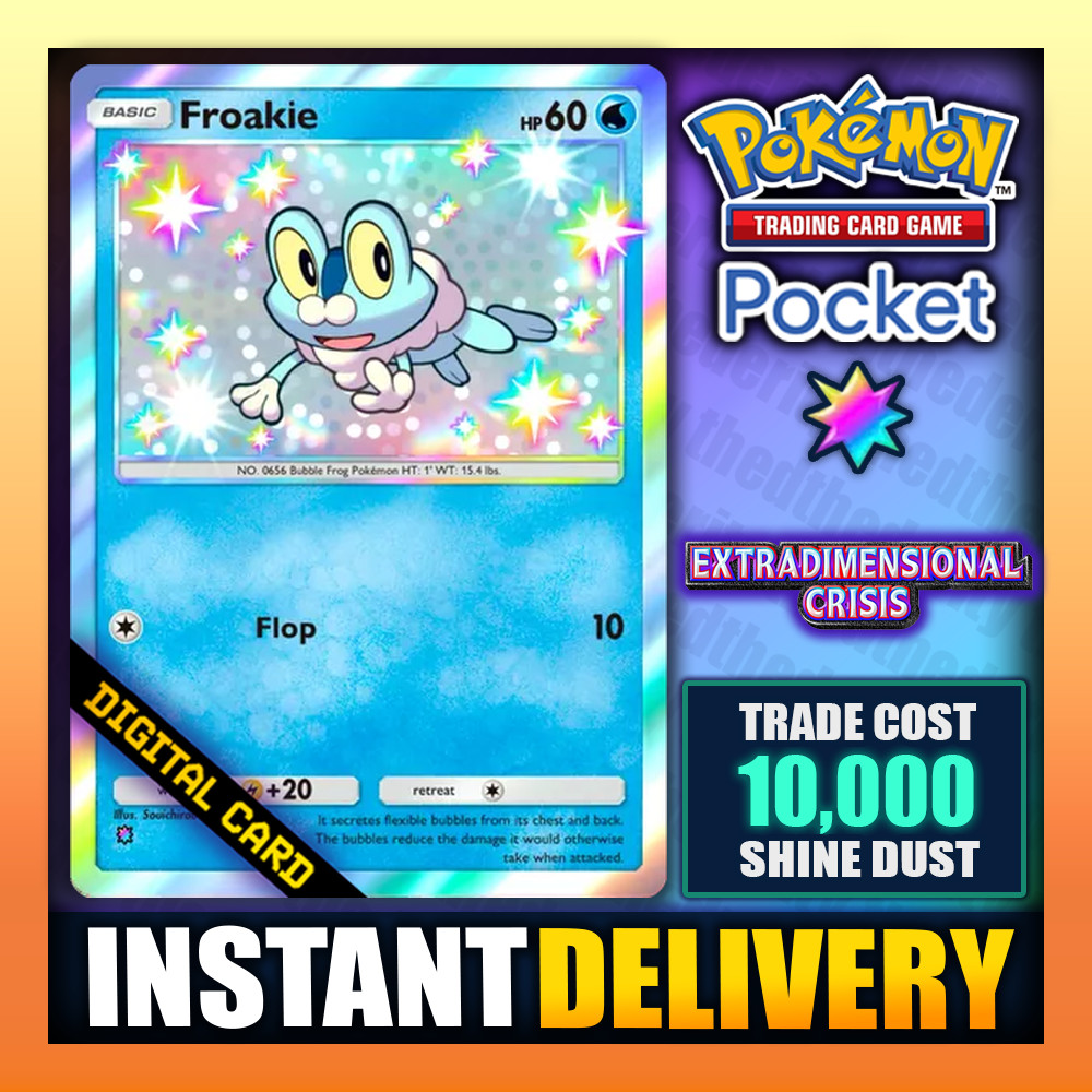 Froakie – Pokemon TCG Pocket – Shiny ✡️ Extradimensional Crisis – English ✅