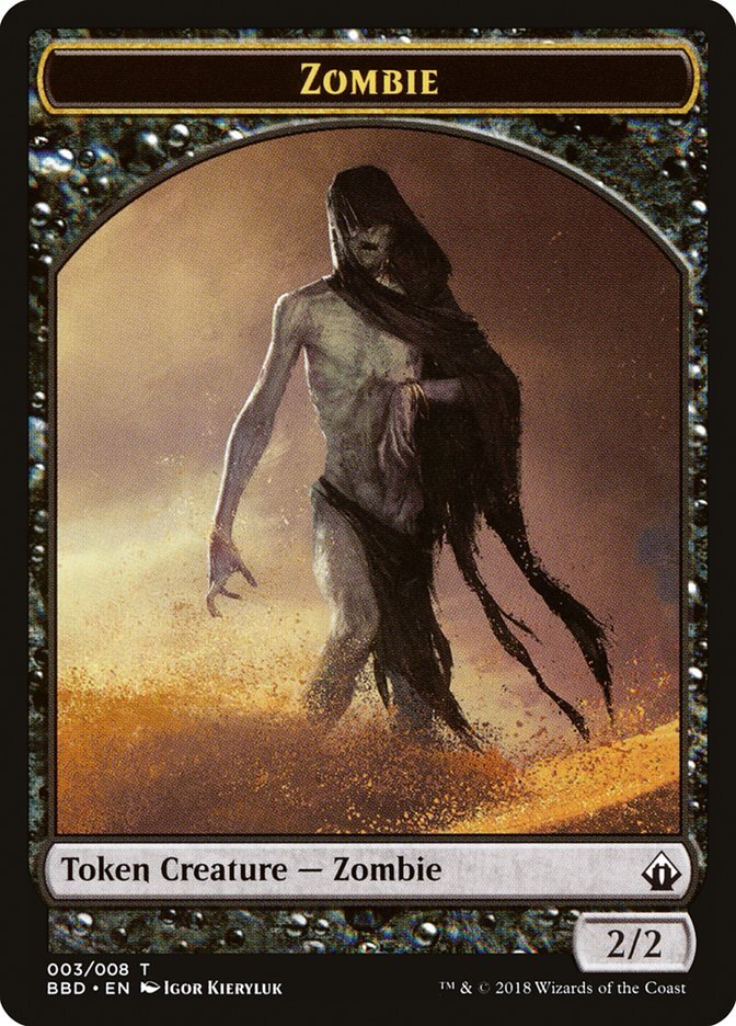 Zombie Token (003) Battlebond BBD MTG Magic