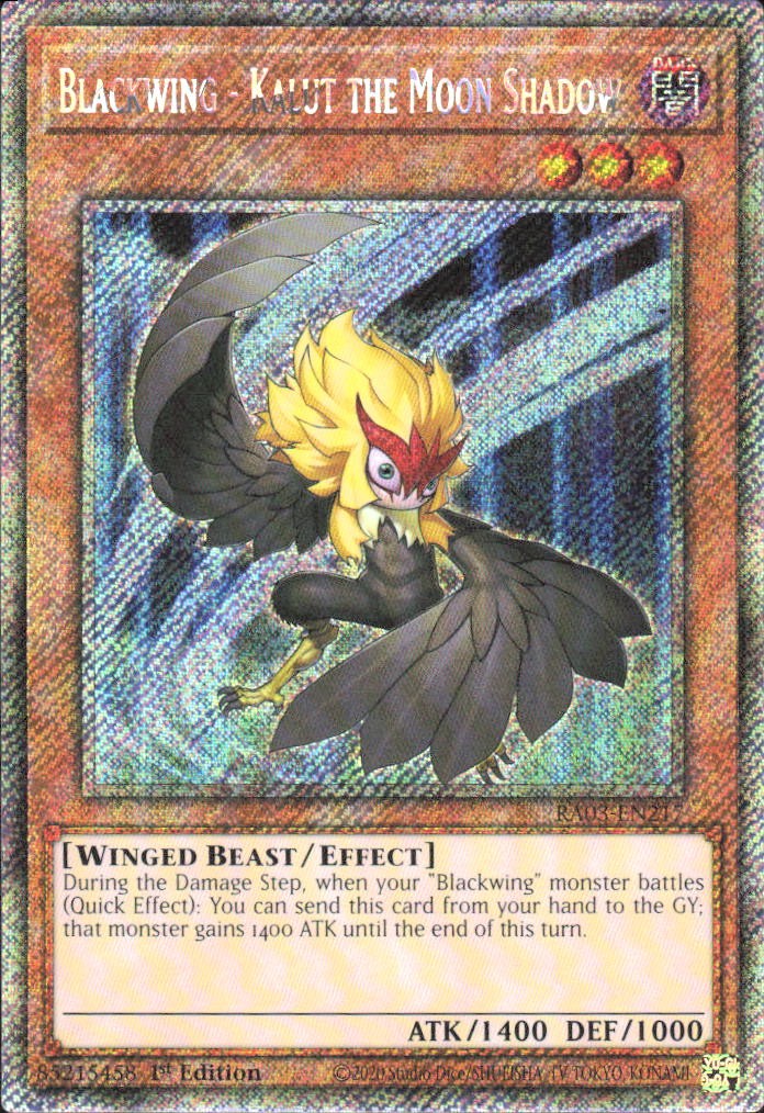 Quarter Century Bonanza (Platinum Secret) #RA03-EN217 Blackwing