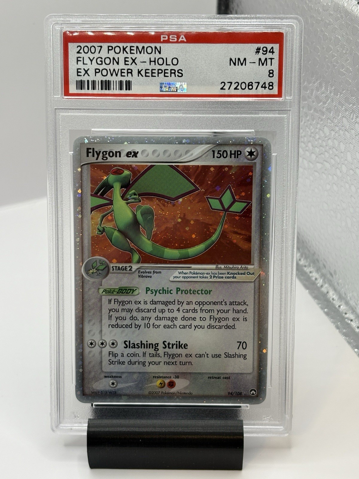 2007 Pokemon Flygon ex Power Keepers 94/108 PSA 8 NM-MT
