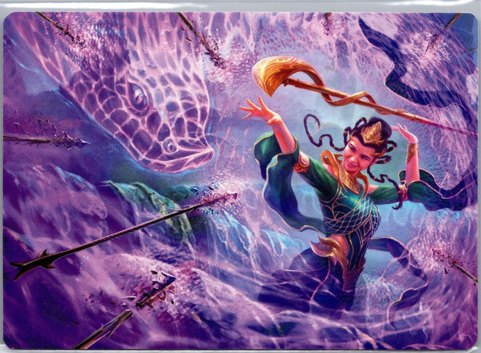 Snakeskin Veil Art Card (19/54) 19 Art Series: Tarkir: Dragonstorm MTG LP