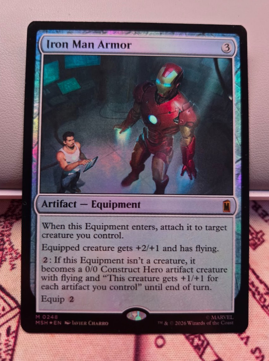 MTG Foil Iron Man Armor Marvel Super Heroes NM