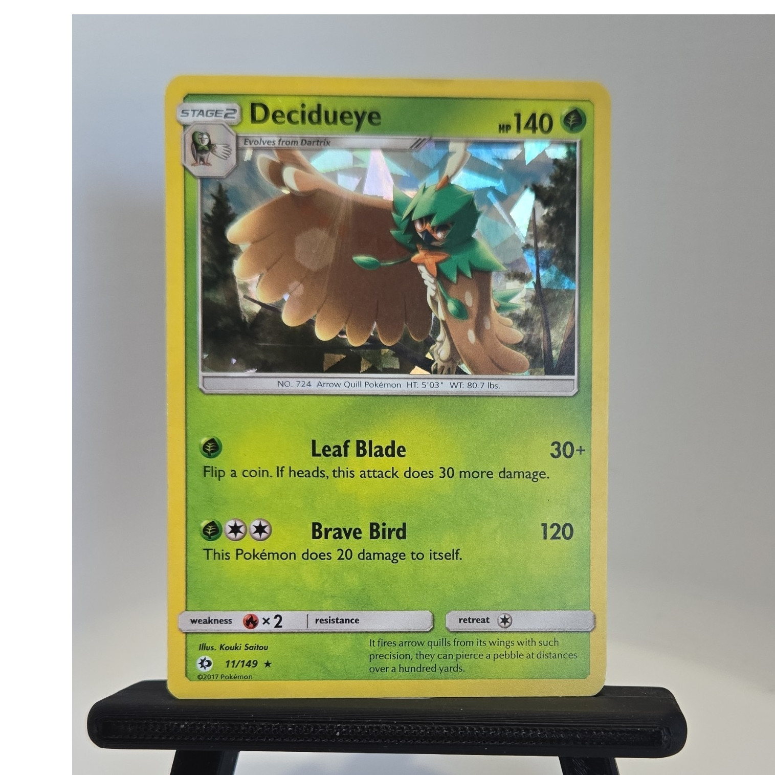 Pokémon TCG Decidueye Deck Exclusives 011/149 Cracked Ice Holo 140 HP