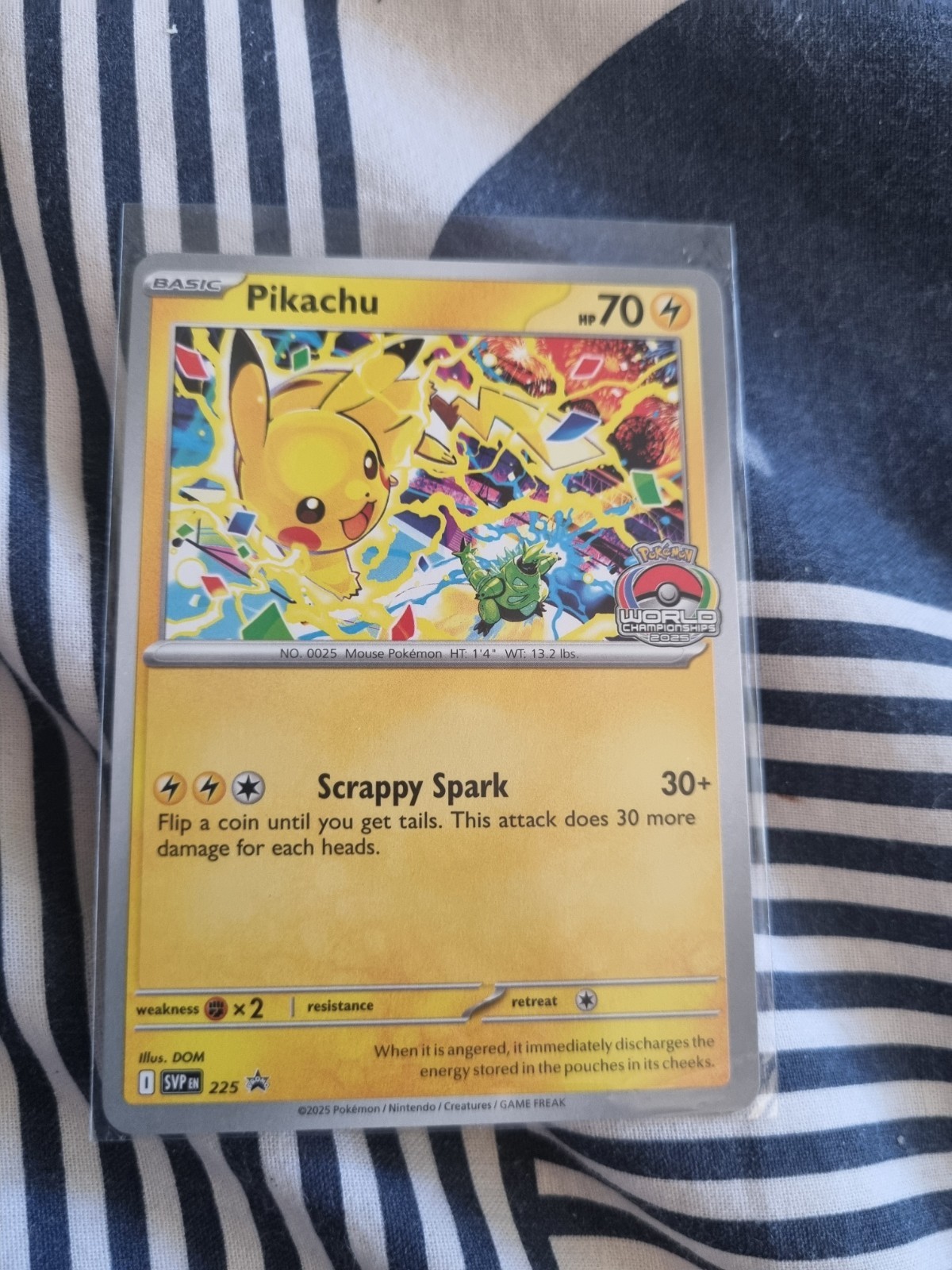 Pikachu Promo – World Championship scarlet and violet SVP Promo 225