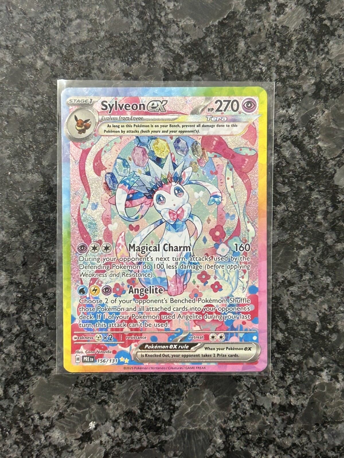 Pokemon Sylveon ex 156/131 Special Illustration Rare SIR Holo PRE
