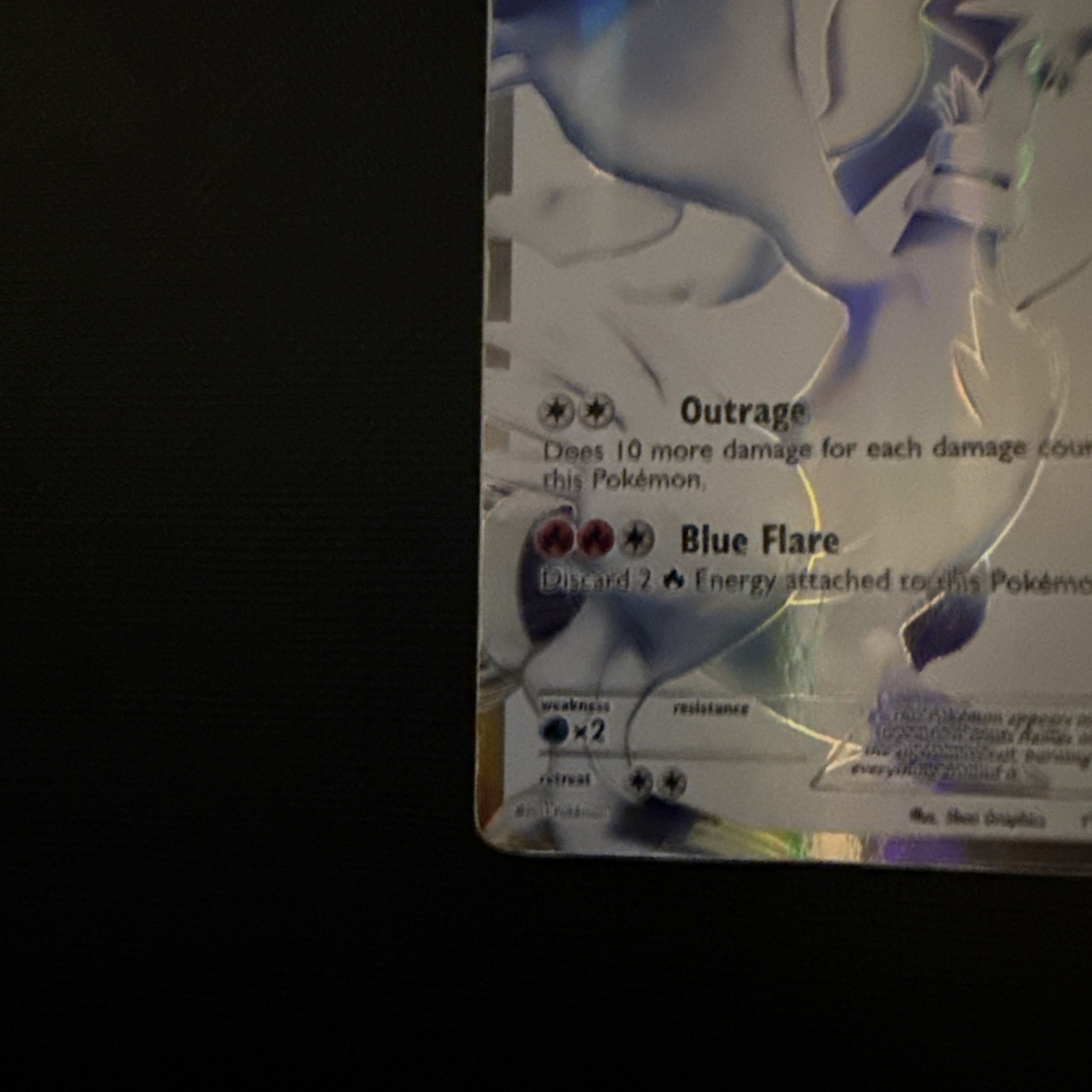 MP Pokemon TCG Reshiram (113 Full Art) Ultra Rare Black and White 113/114