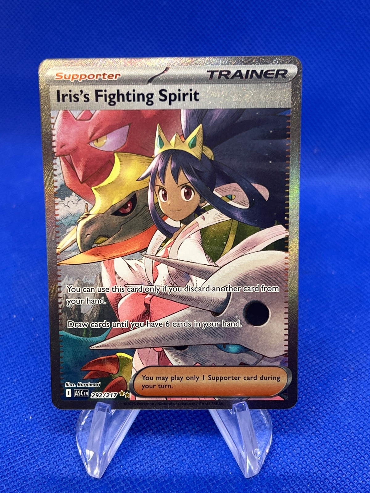 Pokemon Ascended Heroes Iris’s Fighting Spirit 292/217 Special Illustration Rare