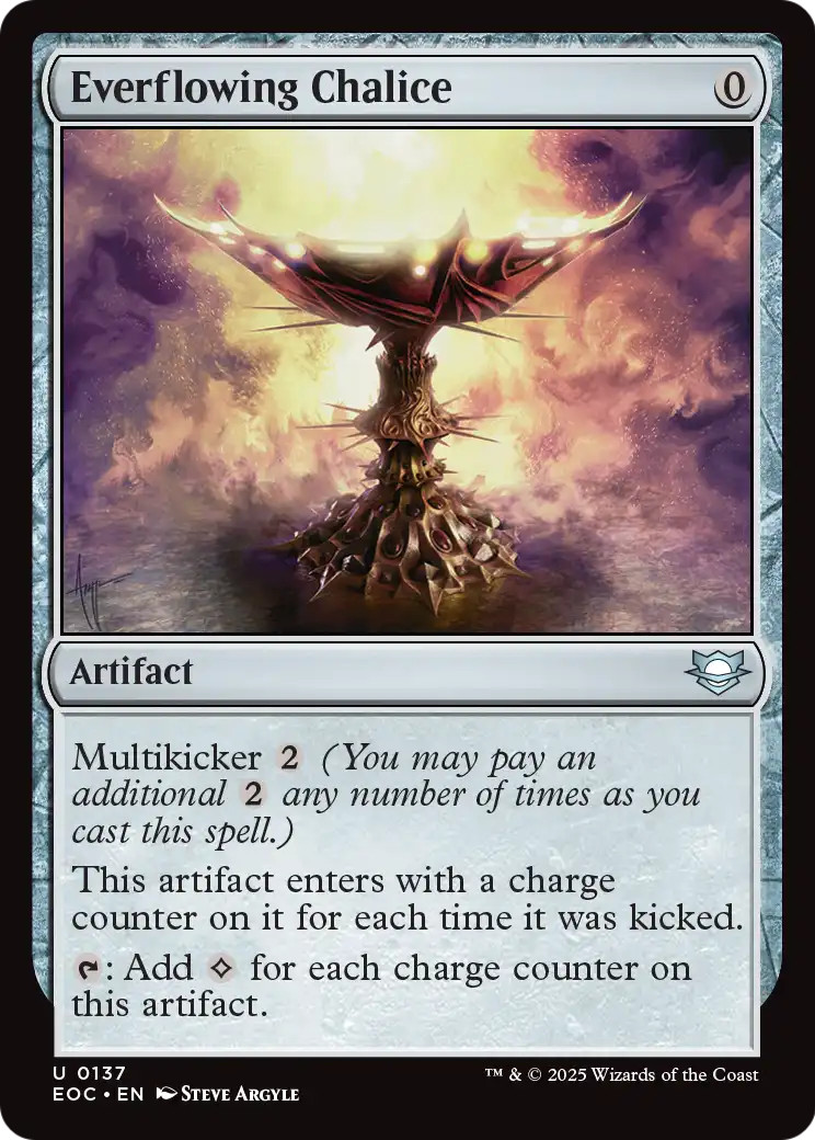 Everflowing Chalice – 137 – EOC – Near Mint – MTG