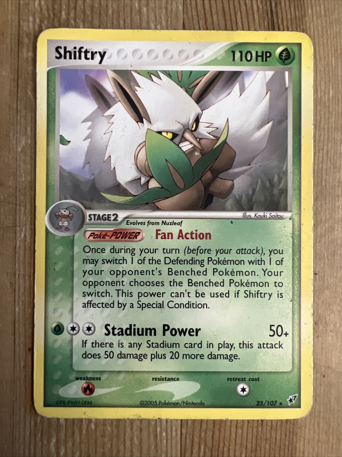 Pokémon TCG Shiftry EX Deoxys 25/107 Regular Rare DMG
