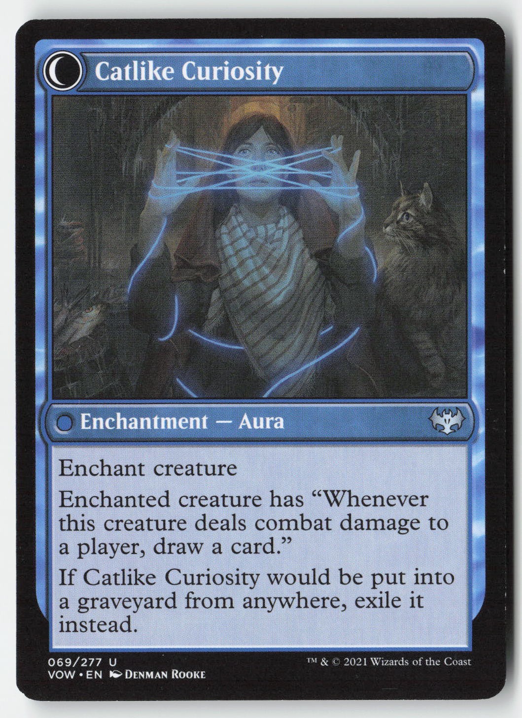 MTG – Mischievous Catgeist // Catlike Curiosity #69 – Regular – VOW Innistrad: C