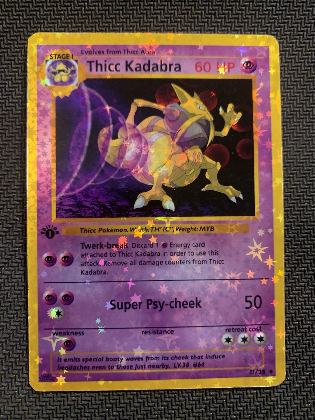 Thicc Kadabra (Alternative Custom Art) Holografic Card