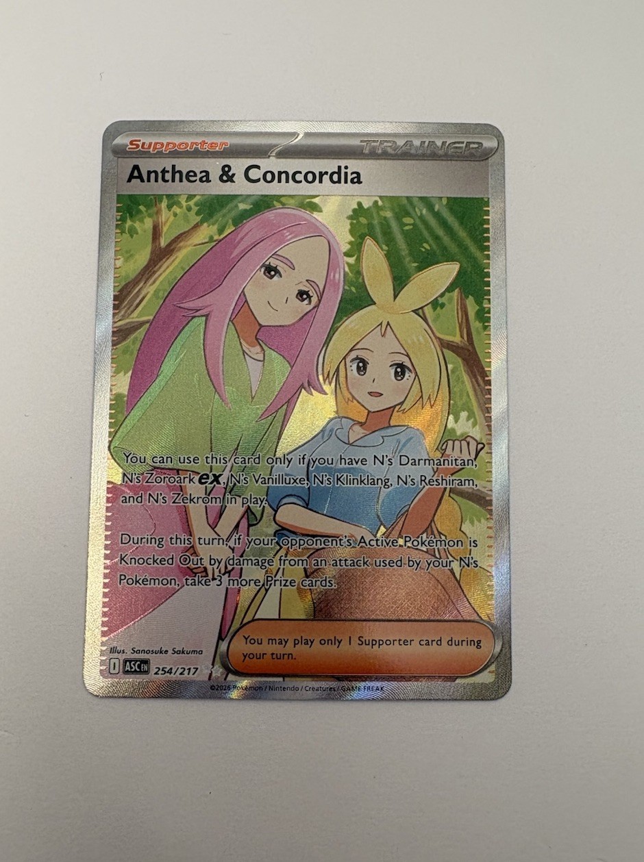Pokemon TCG Anthea & Concordia Ascended Heroes Secret Rare Holo 254/217 NM