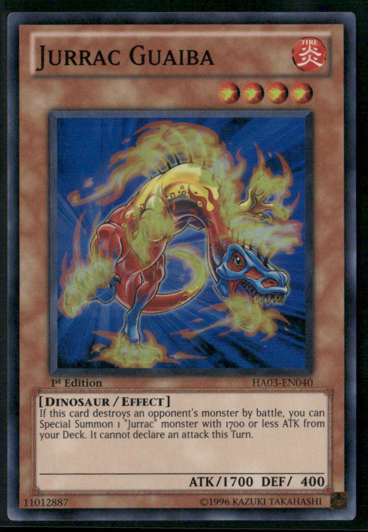 Jurrac Guaiba HA03-EN040 1st Edition – Yu-Gi-Oh! TCG Super Rare