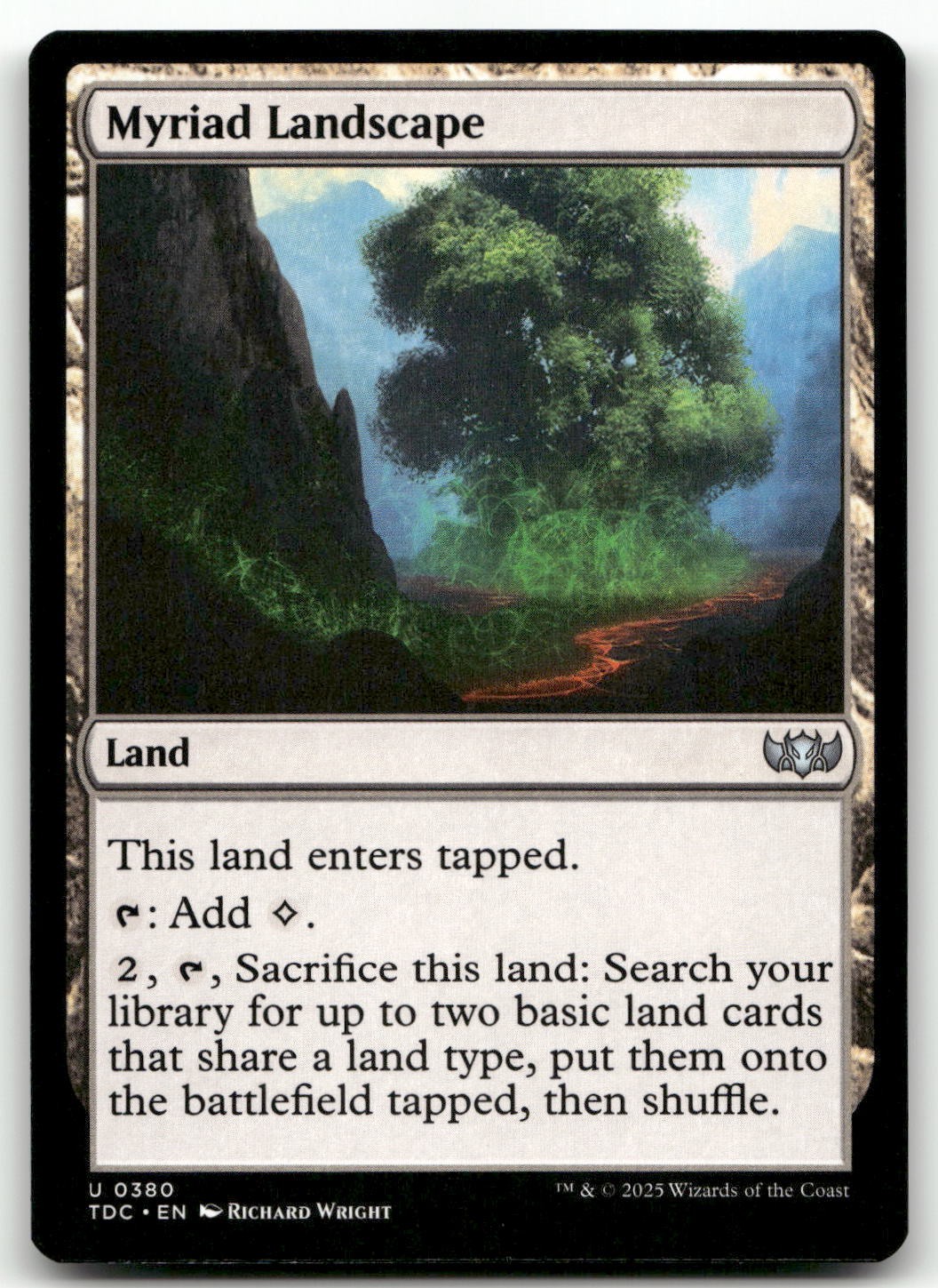 Myriad Landscape #380 (NM) Tarkir Dragonstorm TDC Magic MTG