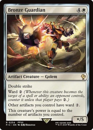 Bronze Guardian Commander: Final Fantasy MTG Magic The Gathering